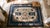 1890s White Blue Medallion Antique N. Chinese Mongolian Rug 4'3" X 5'10" Handknotted Wool Carpet For Sale - Image 9 of 9