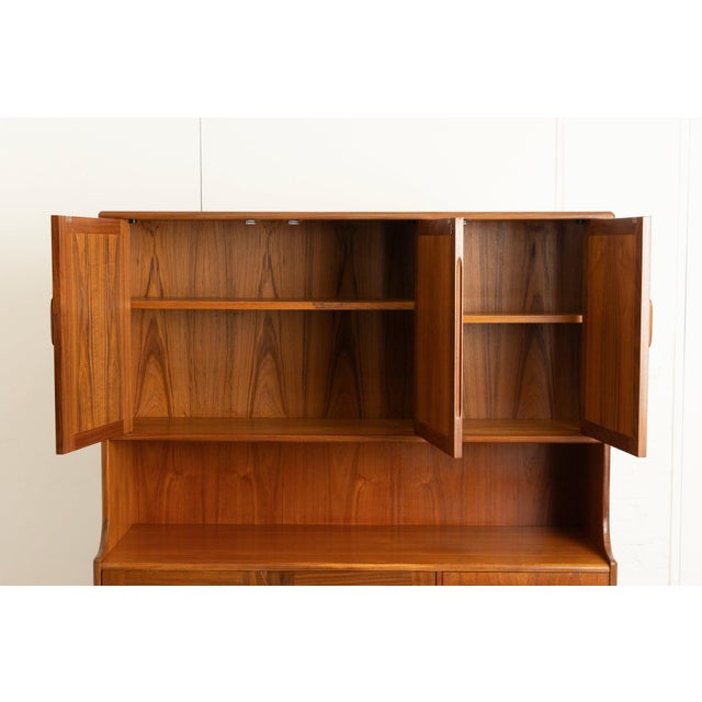 Wood Mid-Century Fresco Highboard with Rattan Front from G-Plan, 1960s For Sale - Image 7 of 17