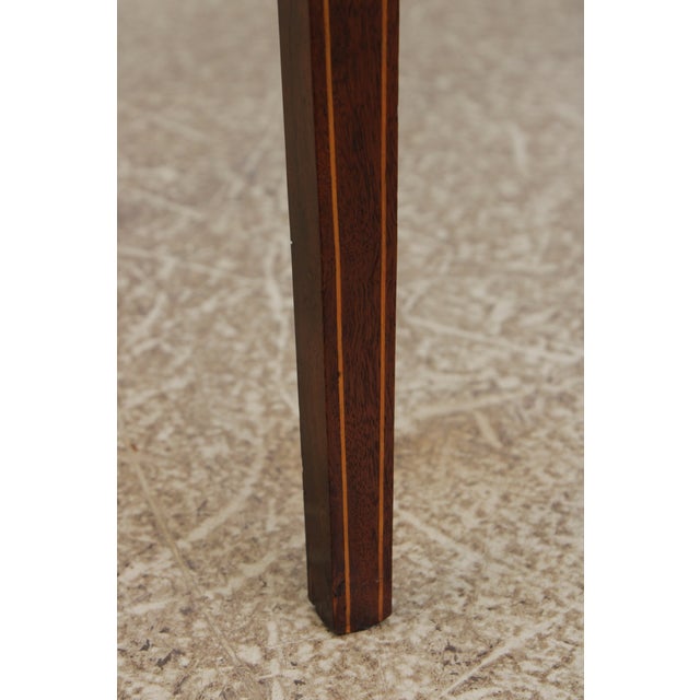 Burl Elm Inlaid Serving Table or Console For Sale - Image 15 of 16