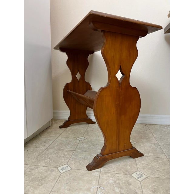 English Early 20th Century Edwardian English Book Stand For Sale - Image 3 of 8