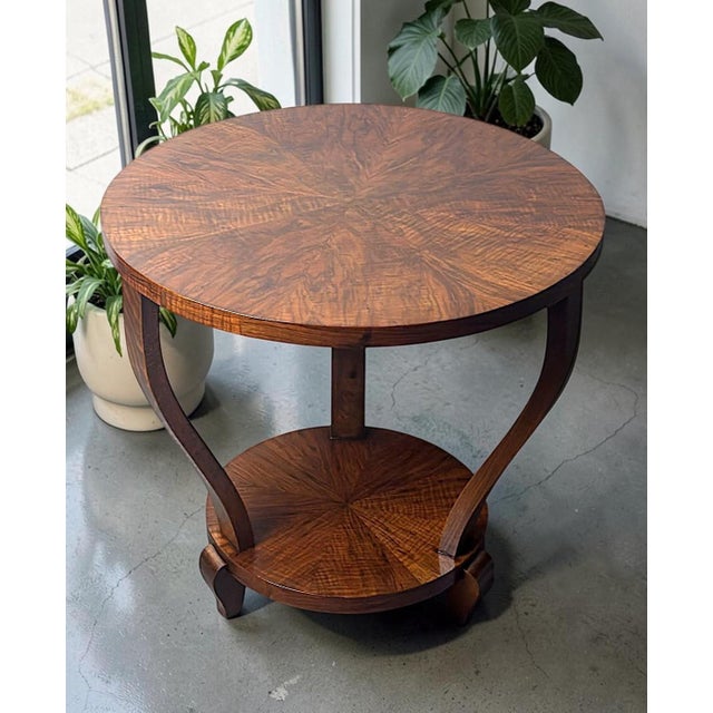 Mid 20th Century Art Deco Italian Walnut Coffee Table For Sale - Image 17 of 18