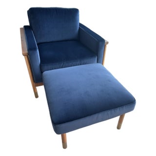 Jason Wu for Interior Define Armchair and Ottoman For Sale