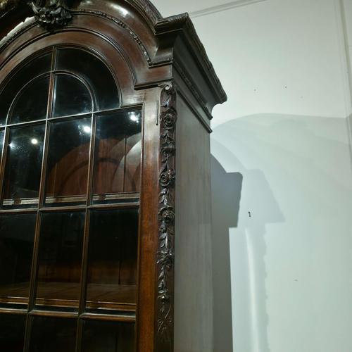 Gillows Carved Mahogany Library Bookcase For Sale - Image 13 of 18