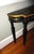 Vintage French Art Nouveau Black With Gold Roses Wood Library / Console Table For Sale - Image 4 of 10