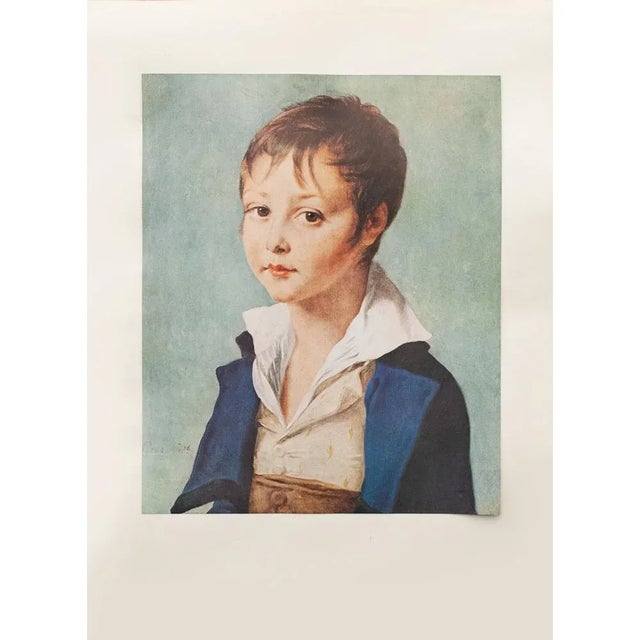 A stunning rare large vintage photogravure of portrait "The Young Amalric (Ruler, Prince)" by 18th century French painter...