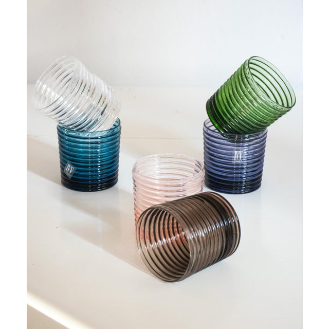 Art Deco Murano Glasses by Mariana Iskra, Set of 6 For Sale - Image 11 of 17