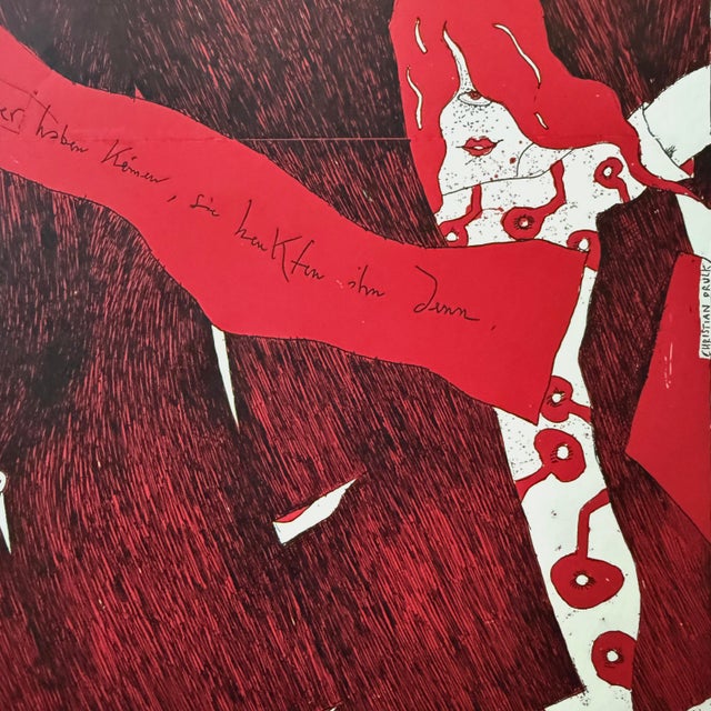 Printmaking Materials Horst Janssen - ‘Die Raüber’ Expressionist Lithograph, Signed (1968) For Sale - Image 7 of 7