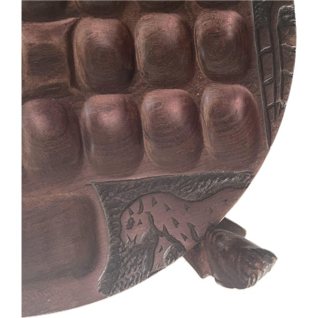 Vintage Hand-Carved African Game Table / Mancala Table From Malawi For Sale In San Antonio - Image 6 of 12