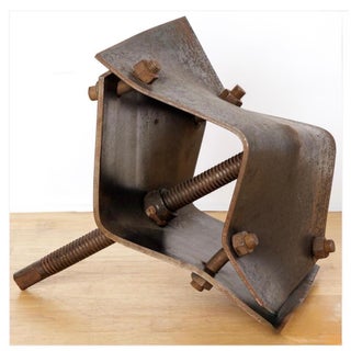 Oleg Sohanievich, Corten Steel Sculpture Oleg Sohanievich Non Conformist Avant Garde Ukrainian, 1982 For Sale