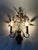 Metal Italian Wall Sconces with Amethyst and Smoky Glass Blossoms, 1950s, Set of 2 For Sale - Image 7 of 18