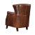 Vintage charm abounds in this well scaled leather wing chair highlighted by distinctive diamond quilting and hand applied...