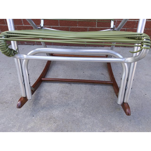 Vintage Folding Aluminum Rocking Chair by Telescope Furniture Chairish