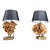 Stone Rose and Brass Table Lamps, 1970s, Set of 2 For Sale - Image 12 of 12