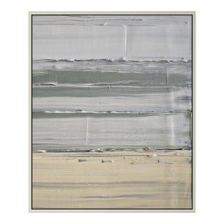 Minimalist Seascape — Abstract Landscape Oil Painting | Natural Color Palette For Sale