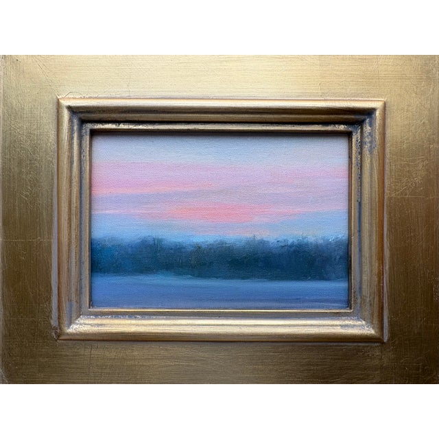 Contemporary Abstract Expressionist Sunset Over Water in Plein Air ...