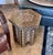 Art Deco Vintage Marquetry Wood Inlay & Mother-of-Pearl Hexagonal Side Table For Sale - Image 3 of 8
