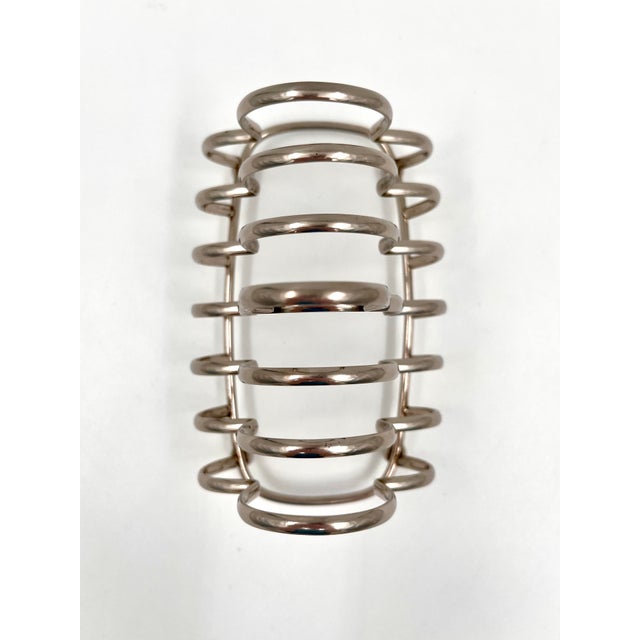 Vintage Art Deco Silverplate Toast Caddy For Sale In New York - Image 6 of 10