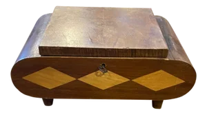 20th Century, Mid-Century Modern Mahogany Art Deco Jewelery Box