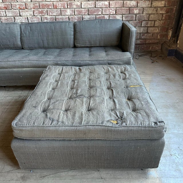 Harvey Probber Mid 20th Century Harvey Probber Sectional Sofa and Ottoman For Sale - Image 4 of 12