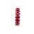 Red 14k White Gold Natural Ruby Eternity Band, Size 6.5 For Sale - Image 8 of 9