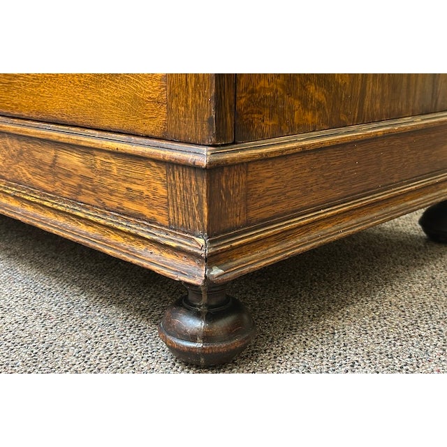 Solid Oak Custom Built Armoire c.1910. Arts & Crafts. For Sale - Image 11 of 16