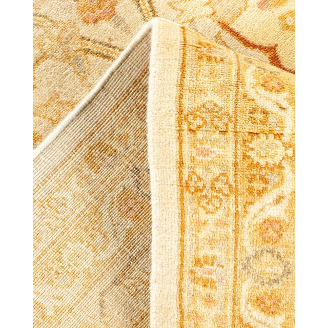 Vintage Traditional Hand Knotted Wool Area Rug, Ivory - 7'10" X 10'3" For Sale In New York - Image 6 of 9