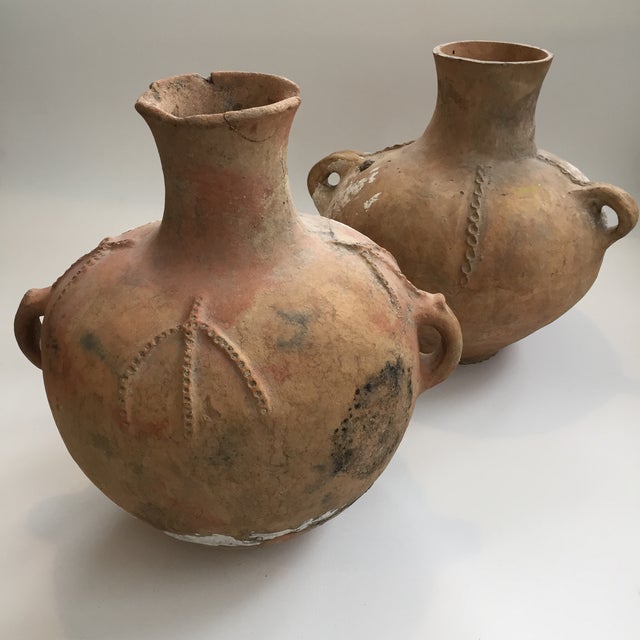 Ancient Amphorae Pottery Vessels - a Pair For Sale - Image 13 of 13