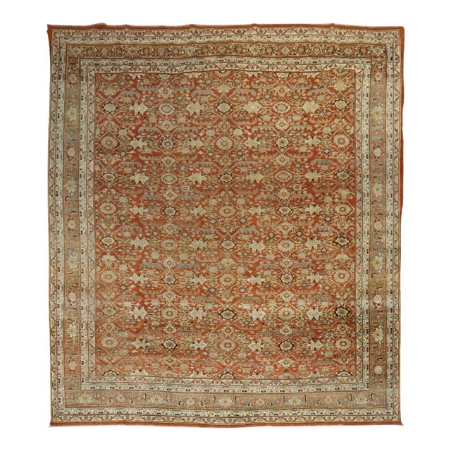 Persian Antique Bidjar Rug - 9'4" x 12'2" For Sale