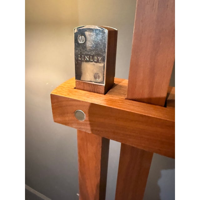 Wood Vintage David Linley Adjustable Floor Lamp For Sale - Image 7 of 7