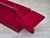 Danish Drop Arm Spanish Sofa in Cherry Red Furniture Velour, 1970s For Sale - Image 9 of 18
