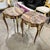 Pair of Side Table Marble Topped French Style For Sale In Miami - Image 6 of 9