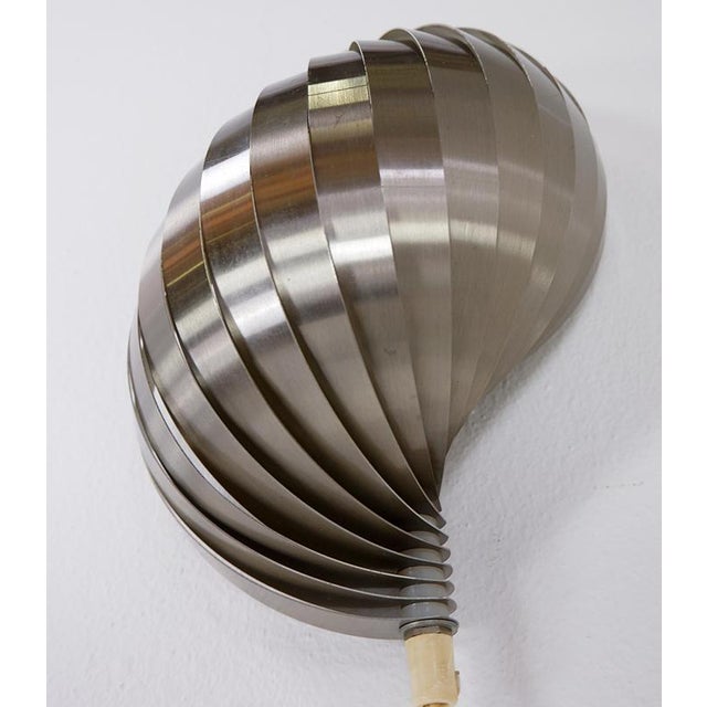 Swelling Aluminium Sconce by Henri Mathieu, 1970s For Sale - Image 9 of 16