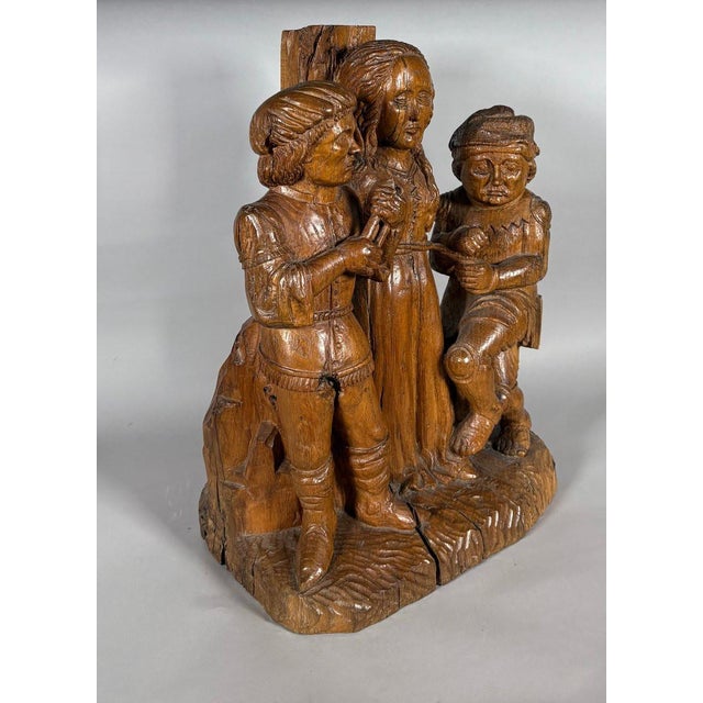 The Martyrdom of Saint Apollonia in carved wood, 15th century For Sale - Image 11 of 12