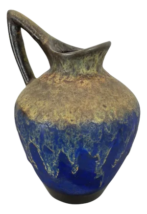 Fat Lava Glazed Vase attributed to Es Keramik, WGP, Germany, 1970s