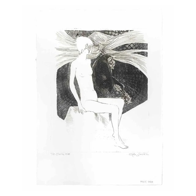 Leo Guida, Sibilla (Sibyl), Etching, 1972 For Sale