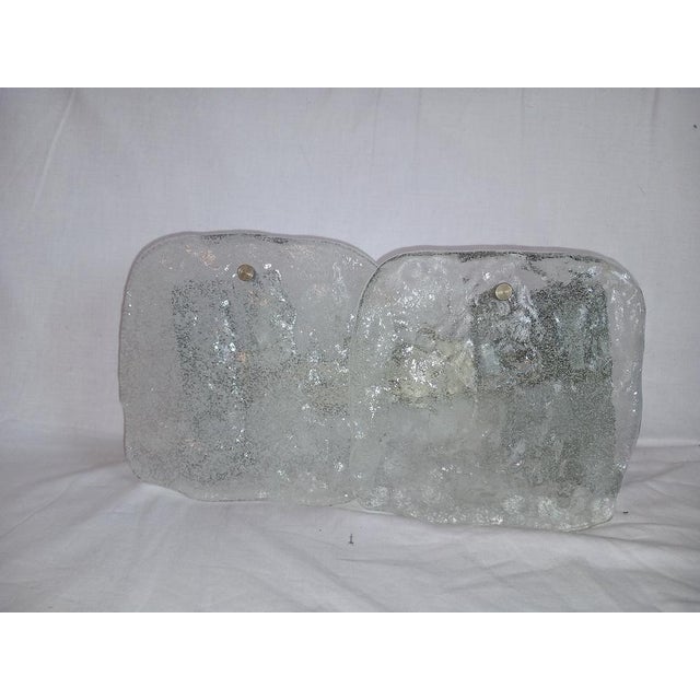 Mid-Century Modern Ice Glass Wall Lamp by Jt Kalmar for Kalmar, 1960s For Sale - Image 3 of 10