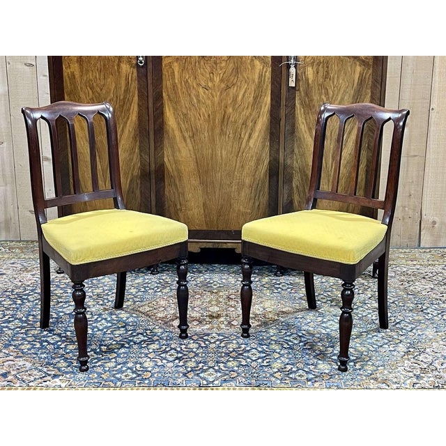 Set of French Chairs in Mahogany For Sale - Image 13 of 17