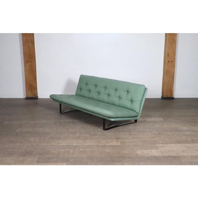 Black C684 Three Seater Sofa by Kho Liang Ie for Artifort, 1968 For Sale - Image 8 of 8