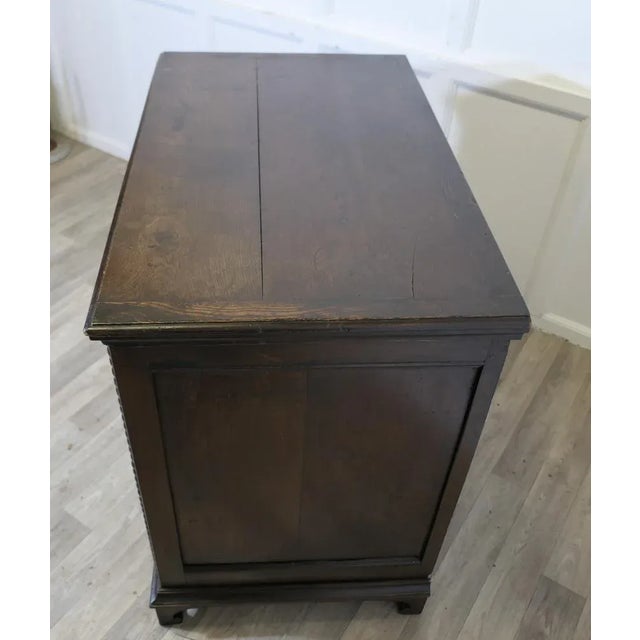 Small Georgian Oak Chest of Drawers For Sale - Image 6 of 9