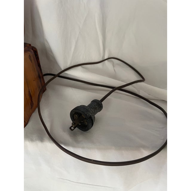 1990s Folk Art Foot Lamp For Sale - Image 11 of 13