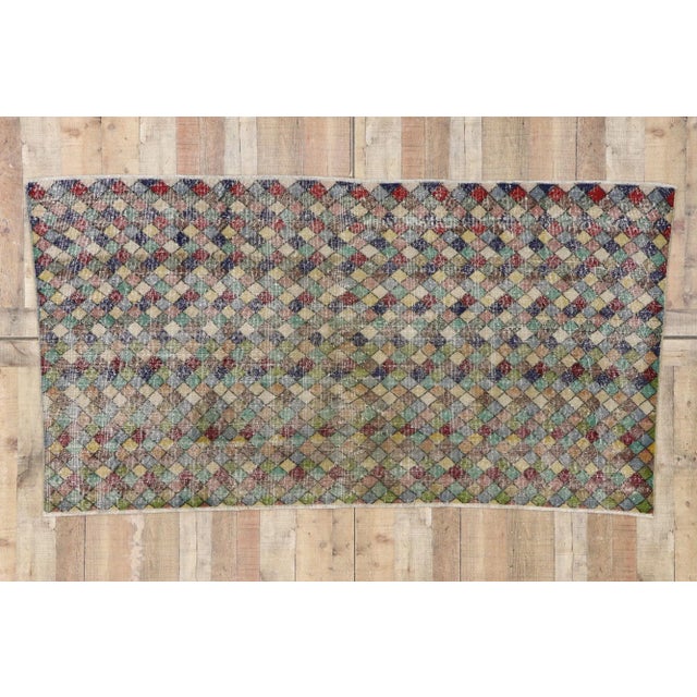 Vintage Turkish Sivas Rug - 03’08 X 07’01 For Sale - Image 9 of 10