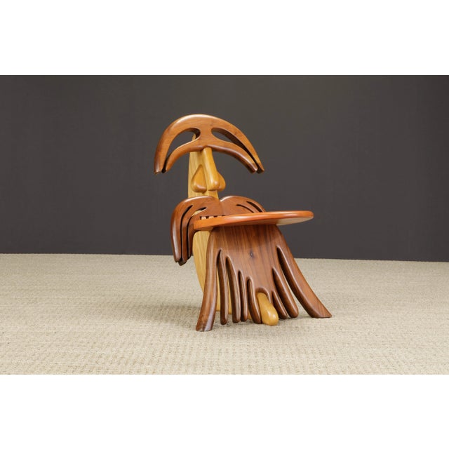Alan Siegel Post-Modern Craftsman 'Tongue' Chair, Signed & Dated 1981 For Sale - Image 4 of 12