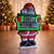 Kenneth Ludwig Chicago Merry Christmas Santa Ekkolight 36"H For Sale - Image 4 of 4