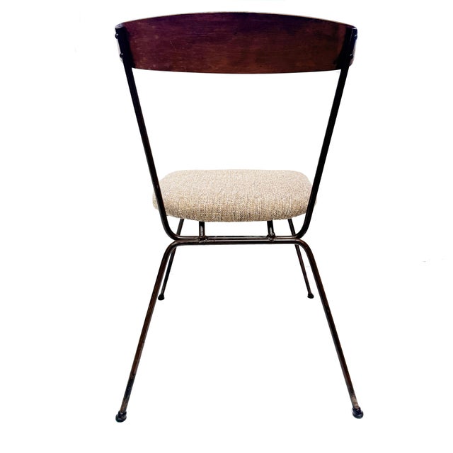 Mid-Century Modern 1950's Mid-Century Modern Clifford Pascoe Reupholstered Performance Fabric Accent Chair For Sale - Image 3 of 3