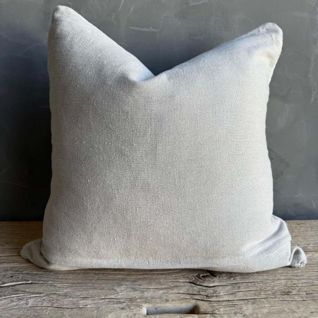 Textile Vintage Turkish Rug Style Pillow With Stripes Down Insert Included For Sale - Image 7 of 7