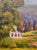 White Farm House in a Country Side Landscape -1930s Impressionist Oil Painting For Sale - Image 4 of 8