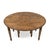 Antique Tuscan Elm Extendable Round Dining Table with Five Leaves, 1900 For Sale - Image 12 of 15