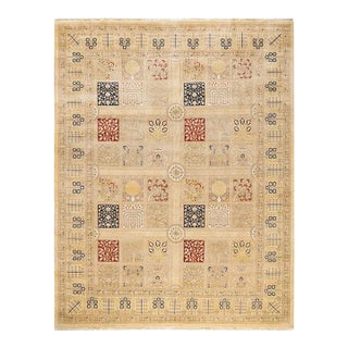 Mogul, One-of-a-Kind Hand-Knotted Area Rug in Ivory, 8' 1" x 10' 4" For Sale