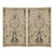 Tan French Neo-Classical Style Painted Four Panel Screen or Wall Art Att. Maitland-Smith For Sale - Image 8 of 9