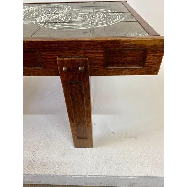 Vintage Asti by Vallauris Ceramic Tile Top Coffee Table For Sale - Image 17 of 17